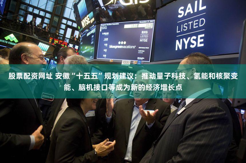 股票配资网址 安徽“十五五”规划建议：推动量子科技、氢能和核聚变能、脑机接口等成为新的经济增长点