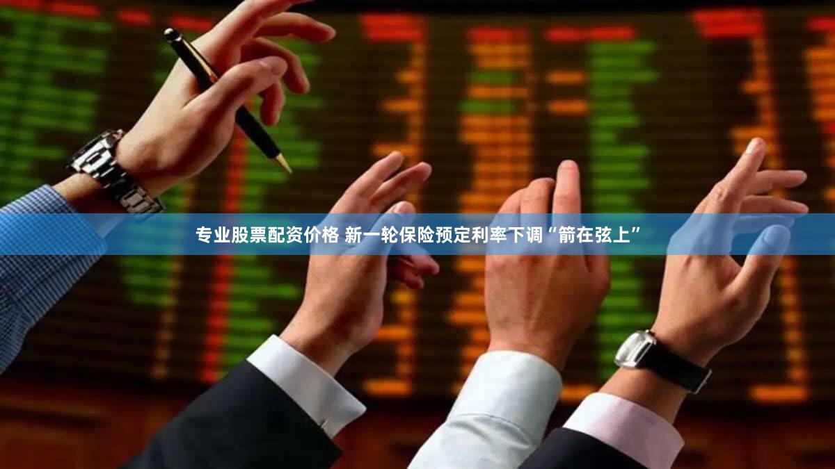 专业股票配资价格 新一轮保险预定利率下调“箭在弦上”